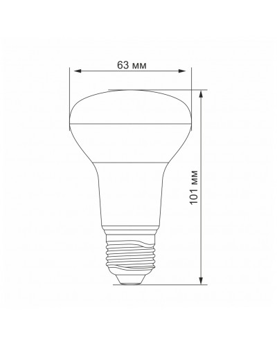 LED лампа VIDEX R63e 9W E27 4100K (VL-R63e-09274) LED лампа VIDEX R63e 9W E27 4100K (VL-R63e-09274)