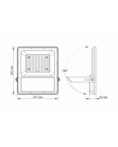 LED прожектор автономний VIDEX 2800Lm 5000K VL-FSO-1005 (25743)