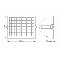 LED прожектор автономний VIDEX 2800Lm 5000K VL-FSO-1005 (25743)