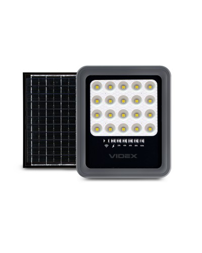 LED прожектор автономний VIDEX 500Lm 5000K VLE-FSO3-205 (27409)