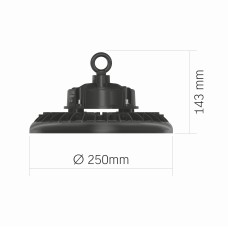 LED світильник висотний ХайБей VIDEX 100W 5000K 18000Lm Чорний VL-HB01-1005B (27644)