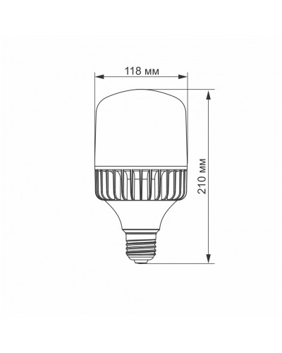 Светодиодная лампа VIDEX A118 50W E27 5000K (VL-A118-50275) Светодиодная лампа VIDEX A118 50W E27 5000K (VL-A118-50275)