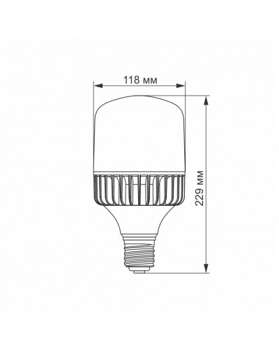 Светодиодная лампа VIDEX A118 50W E40 5000K VL-A118-50405 (24310) Светодиодная лампа VIDEX A118 50W E40 5000K VL-A118-50405 (24310)