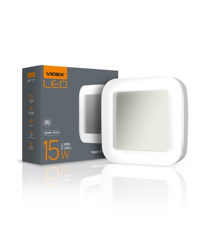 LED світильник ART IP65 квадратний VIDEX 15W 5000K VL-BHFS-155 (25246)
