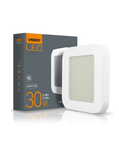 LED світильник ART IP65 квадратний VIDEX 30W 5000K VL-BHFS-305 (25804)