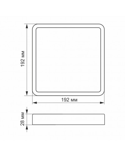 LED Светильник накладной квадрат VIDEX 18W 5000K VL-DLSS-185 (24152) LED Светильник накладной квадрат VIDEX 18W 5000K VL-DLSS-185 (24152)