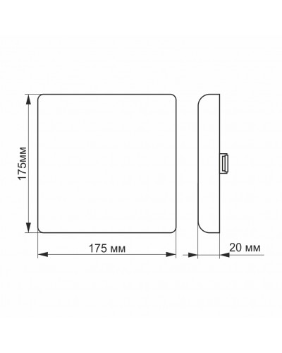 LED светильник безрамочный квадратный VIDEX 24W 4100K VL-DLFS-244 (25143) LED светильник безрамочный квадратный VIDEX 24W 4100K VL-DLFS-244 (25143)