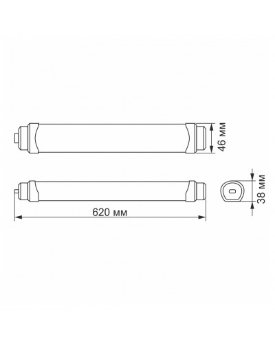 LED светильник IP65 линейный магистральный VIDEX 18W 0,6М 5000K (VL-BNWL-18065) LED светильник IP65 линейный магистральный VIDEX 18W 0,6М 5000K (VL-BNWL-18065)