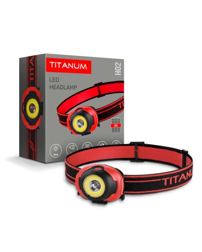 Налобний світлодіодний ліхтарик TITANUM 100Lm 6500K (TLF-H02)