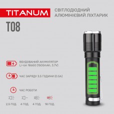 Портативный светодиодный фонарик TITANUM 700Lm 6500K (TLF-T08)