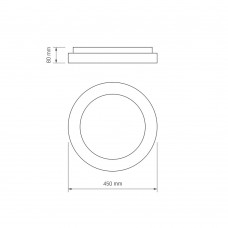 LED светильник VIDEX EDGE-RC-72W-WHITE (VLE-ERC-72W)