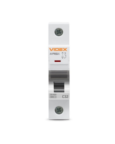 Автоматичний вимикач RS6 1п 40А 6кА С VIDEX RESIST (VF-RS6-AV1C40) Автоматичний вимикач RS6 1п 40А 6кА С VIDEX RESIST (VF-RS6-AV1C40)