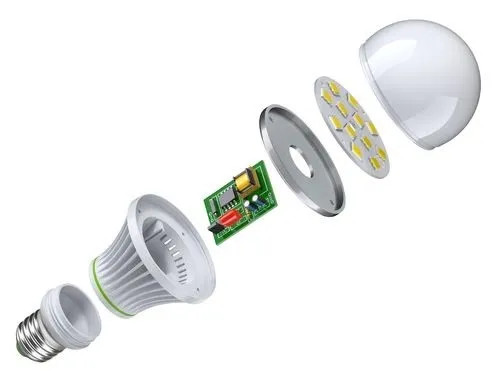 Строение LED лампочки